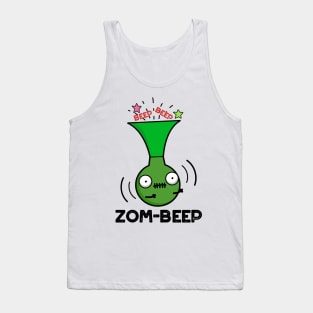 Zom-beep Cute Halloween Zombie Honker Pun Tank Top